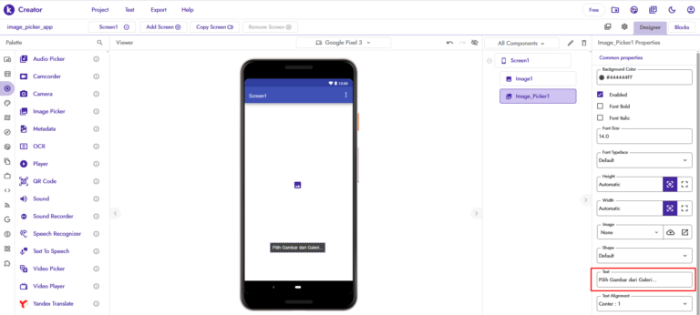 cara memilih gambar dengan image picker di kodular #8